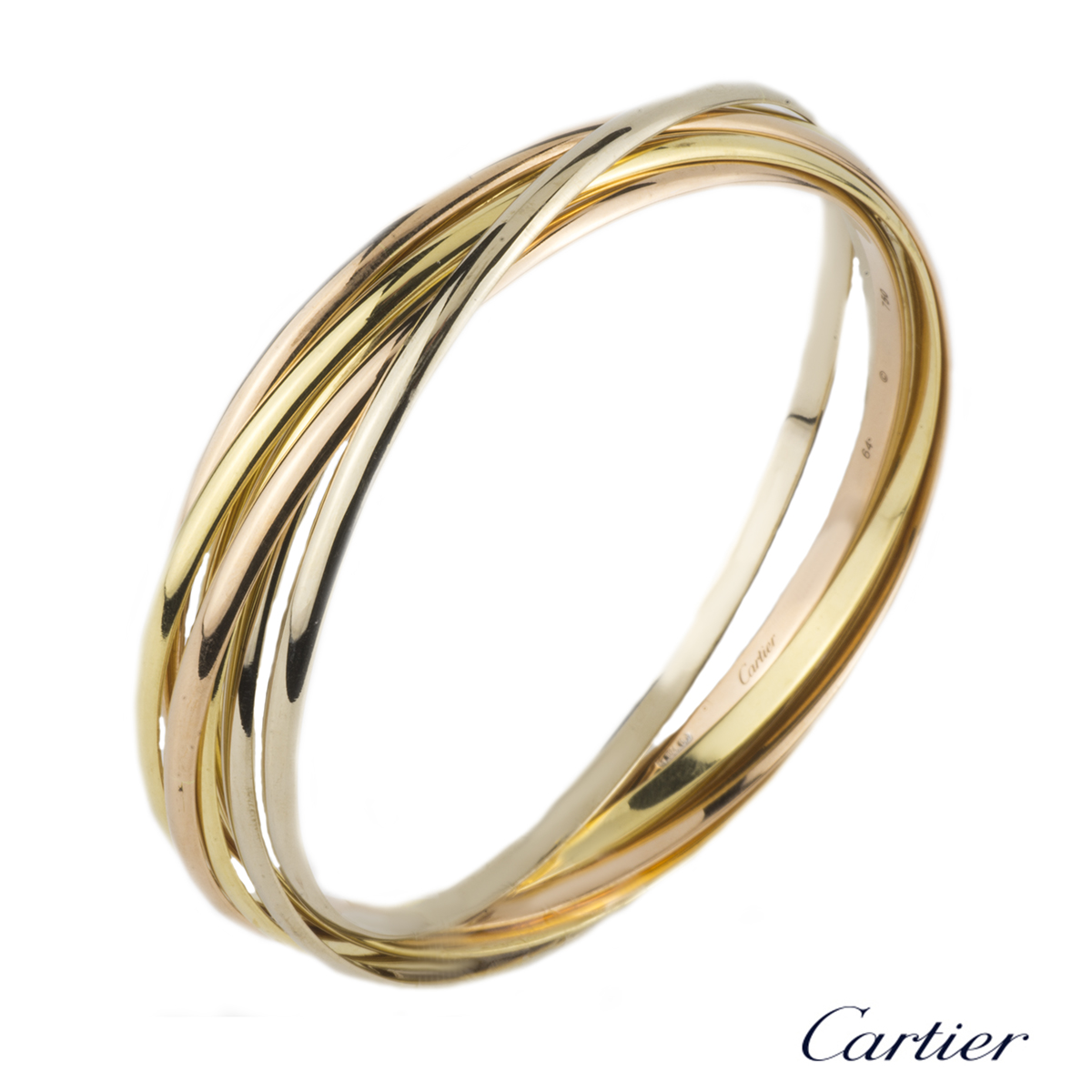 cartier three gold bracelet